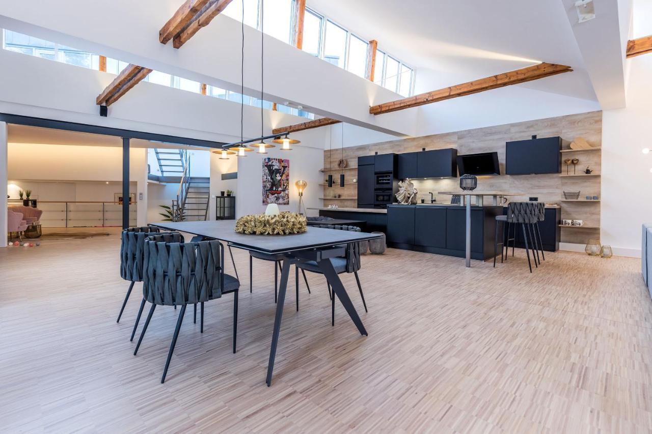 Luxus Wellness Loft - 245Qm - Designwohnen Im Zentrum Gutersloh Bagian luar foto